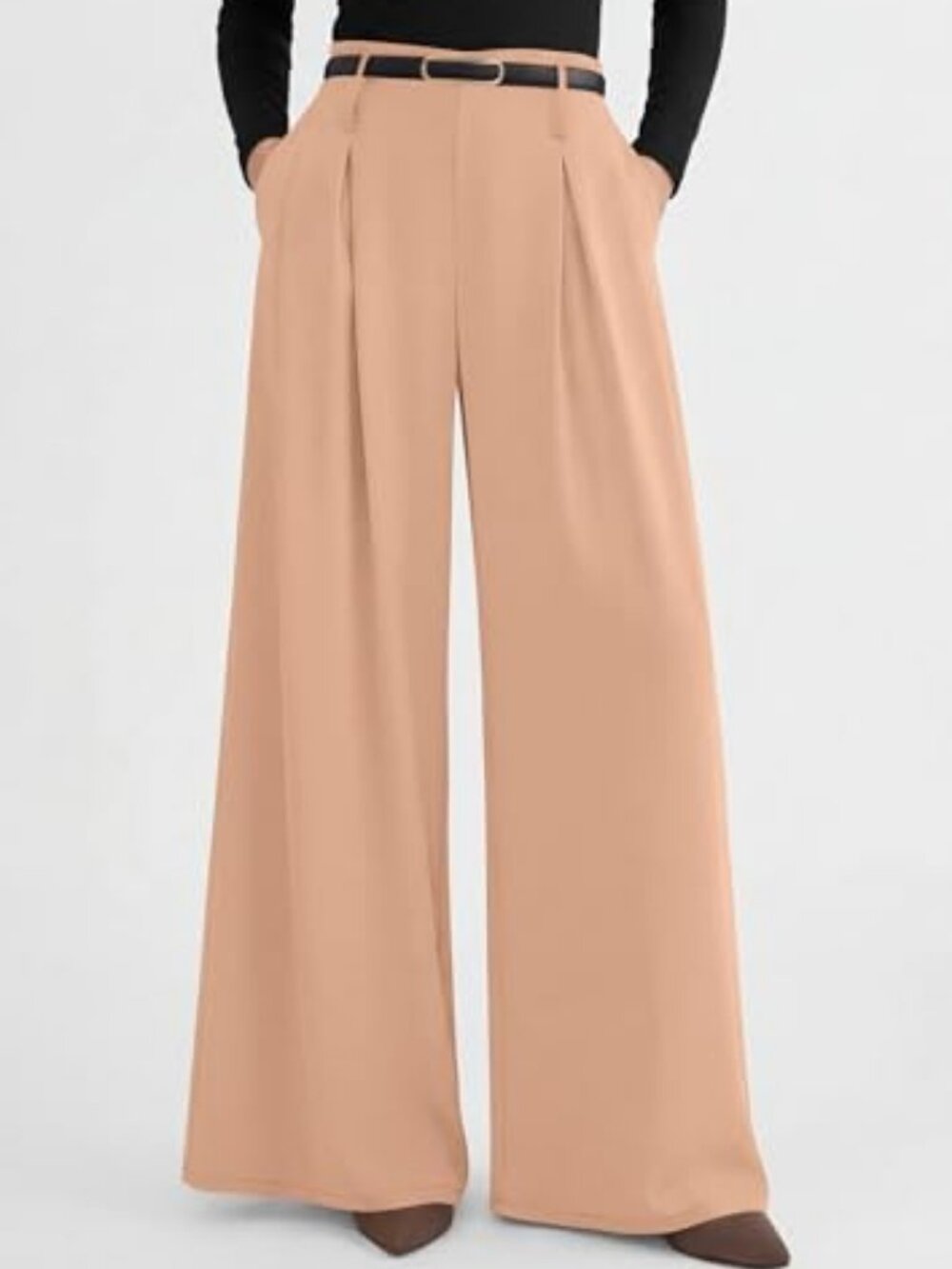 PRETTYGARDEN Womens Wide Leg Dress Pants Flowy Trousers